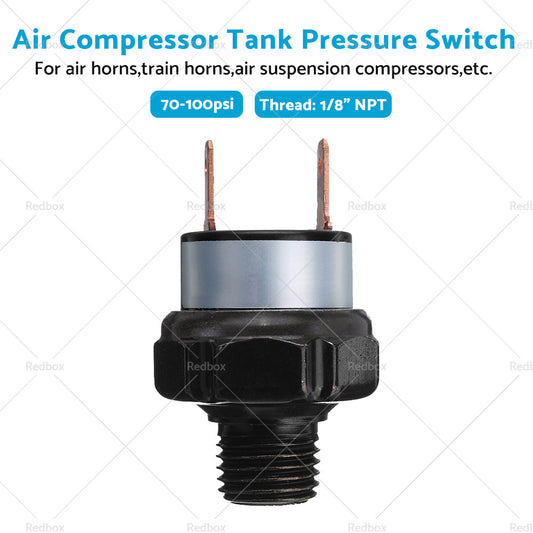 1 8inch NPT Air Compressor Tank Pressure Control Switch 70psi ON 100psi OFF 12V 24V