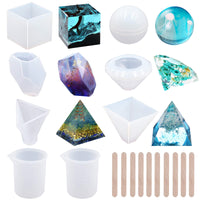 Snowflake Silicone Pendant Mold Making Jewelry Resin Necklace Mould Craft DIY 3D
