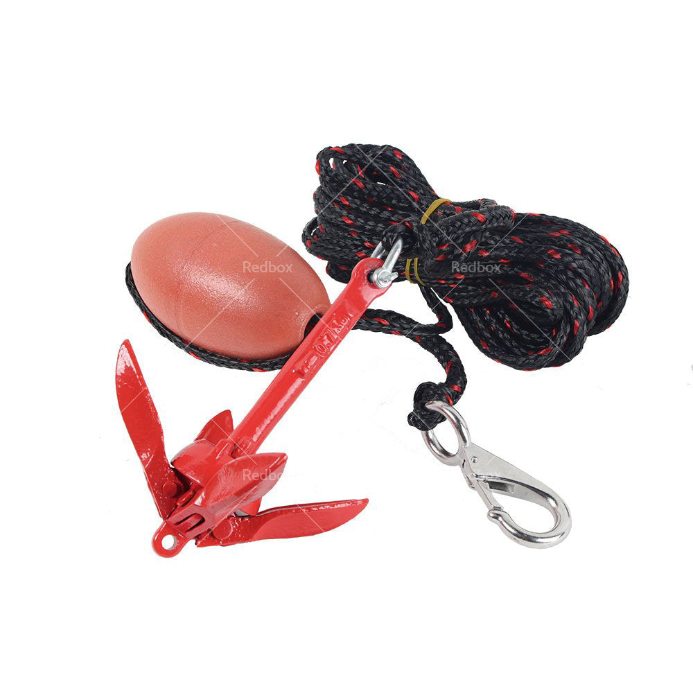 1. 5KG PWC FOLDING ANCHOR KIT- GRAPNEL or ROPE or FLOAT or HOOK - Kayak or Boat or Jet Ski or Canoe