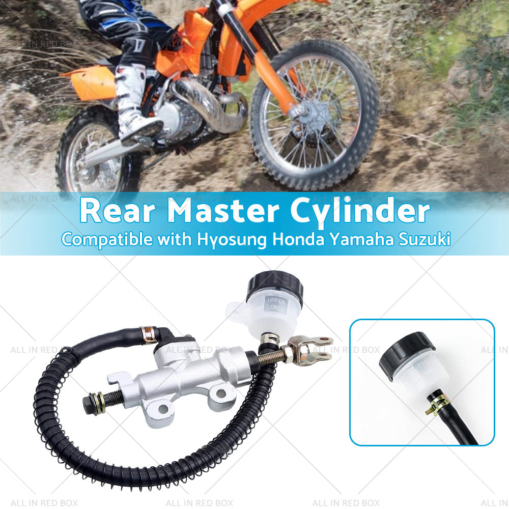 Rear Foot Brake Master Cylinder Pump Reservoir Suitable for Honda Yamaha Suzuki