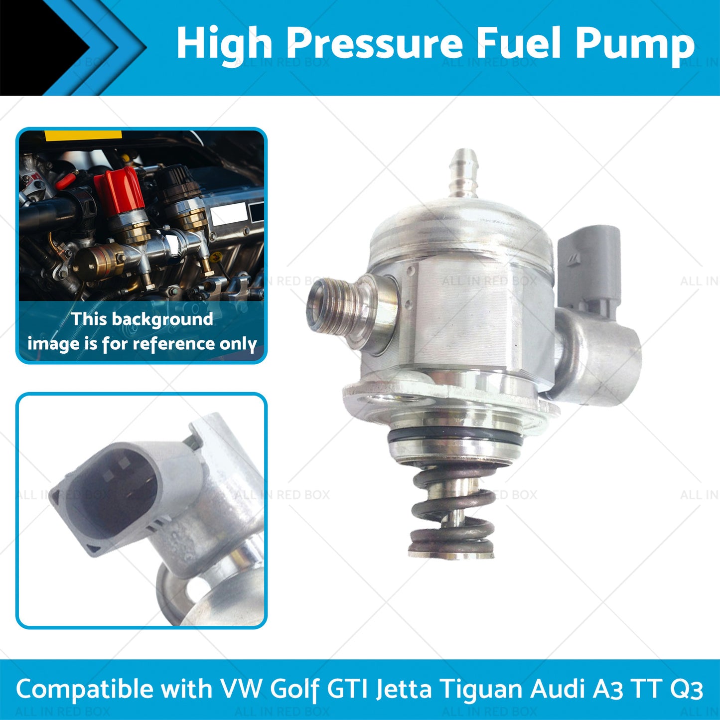 1x High Pressure Fuel Pump Suitable For VW Golf GTI Jetta Tiguan Audi A3 TT Q3