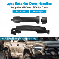 2x Black Exterior Door Handle 69210-0C010 Suitable for Toyota FJ CRUISER AU