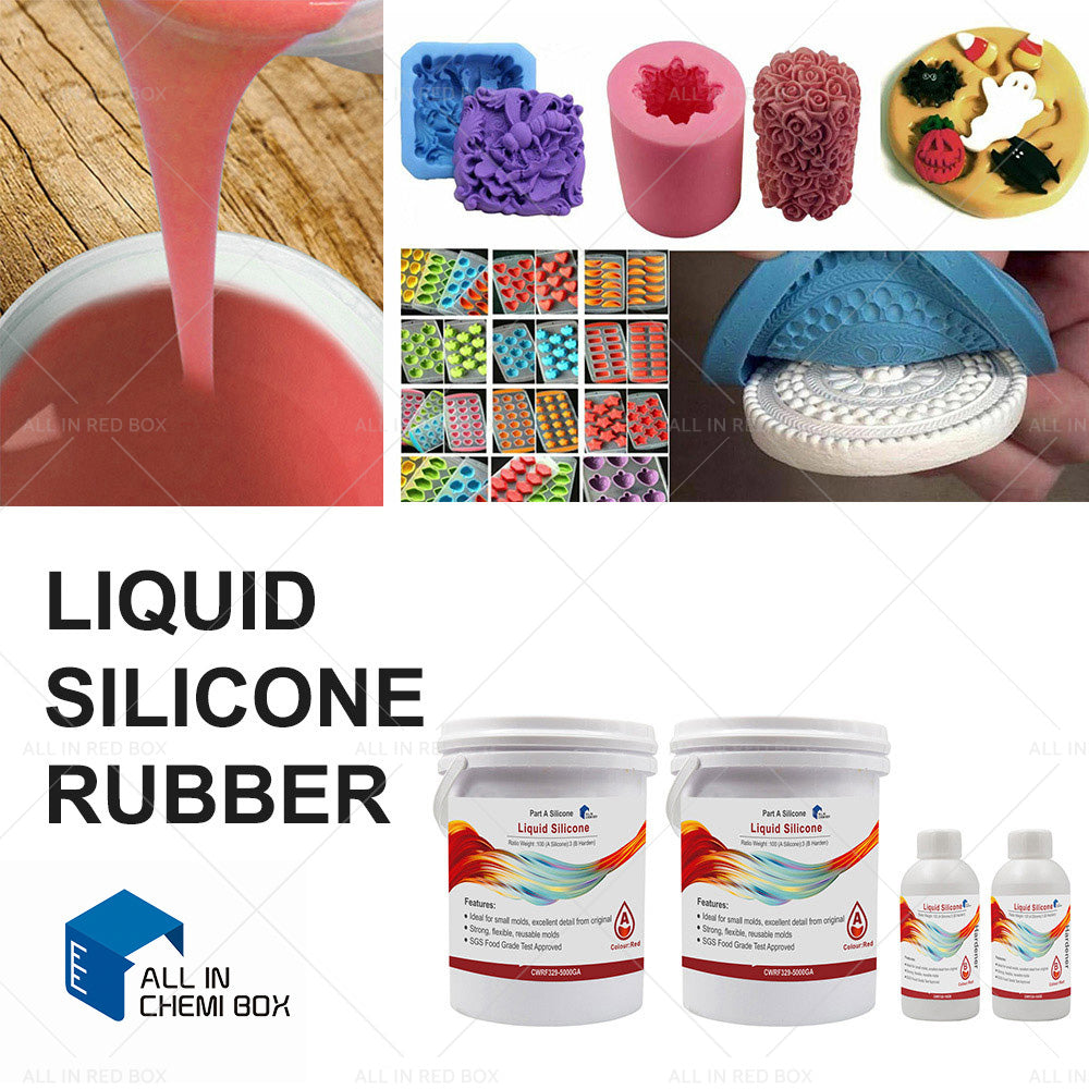 SH25 Liquid Silicone Rubber Mould Making Kit 100 3 Mix - 1Kg 2Kg 5Kg 10Kg Blue