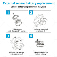 Tyre Pressure Monitoring System  6 Wheel Sensor for Caravan Truck Trailer Solar