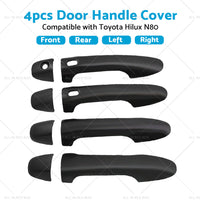 4PCS Door Handle Cover Matte Black Suitable For Toyota Hilux N80 2015-2021