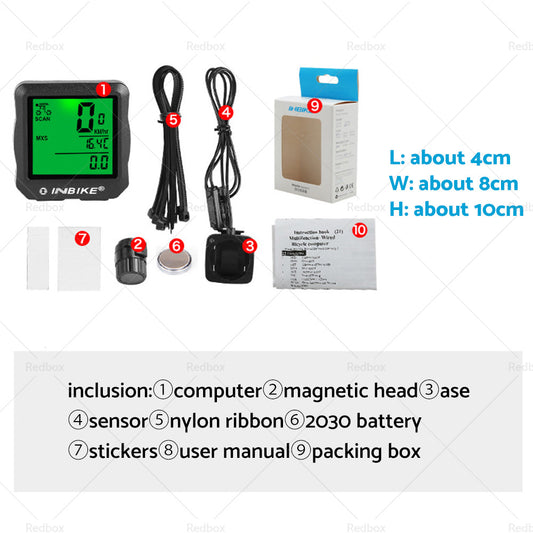 Mountain Bicycle Computer Wired GPS Tracker MTB Riding Speedomete