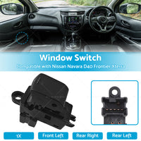 1PC Single Electric Window Switch Suitable for Nissan Navara D40 Frontier Xterra