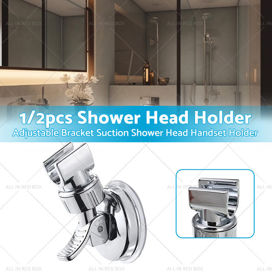 1/2PCS Adjustable Bracket Suction Shower Head Handset Holder Bathroom Wall Mount