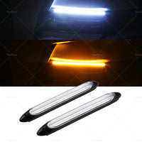 2x 15cm DRL LED Strip Lights Daytime Running Sequential Turn Signal Lamp