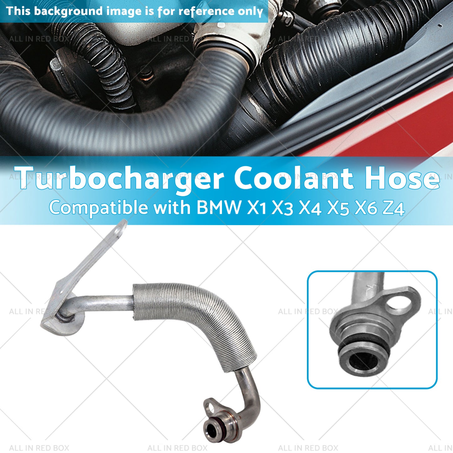 Turbocharger Coolant Hose Suitable for BMW X1 X3 X4 X5 X6 Z4 11538663516 667-552