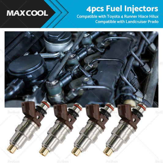 4PCS 23250-75050 FUEL INJECTORS Suitable FOR TOYOTA HILUX RZN 3RZFE 2.7L 4 CYL