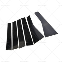 6PCS Black Pillar Post Cover Trims Suitable for 2011-2021 Jeep Grand Cherokee