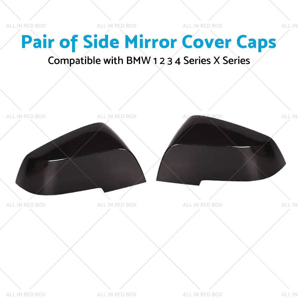 Pair Side Mirror Caps Cover Suitable for BMW F20 F21 F22 F30 Series 1 2 3 4