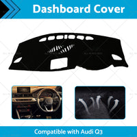 Non-Slip Dash Mat Suitable For Audi Q3 8U Series 2012-2018 Dashboard Cover Black