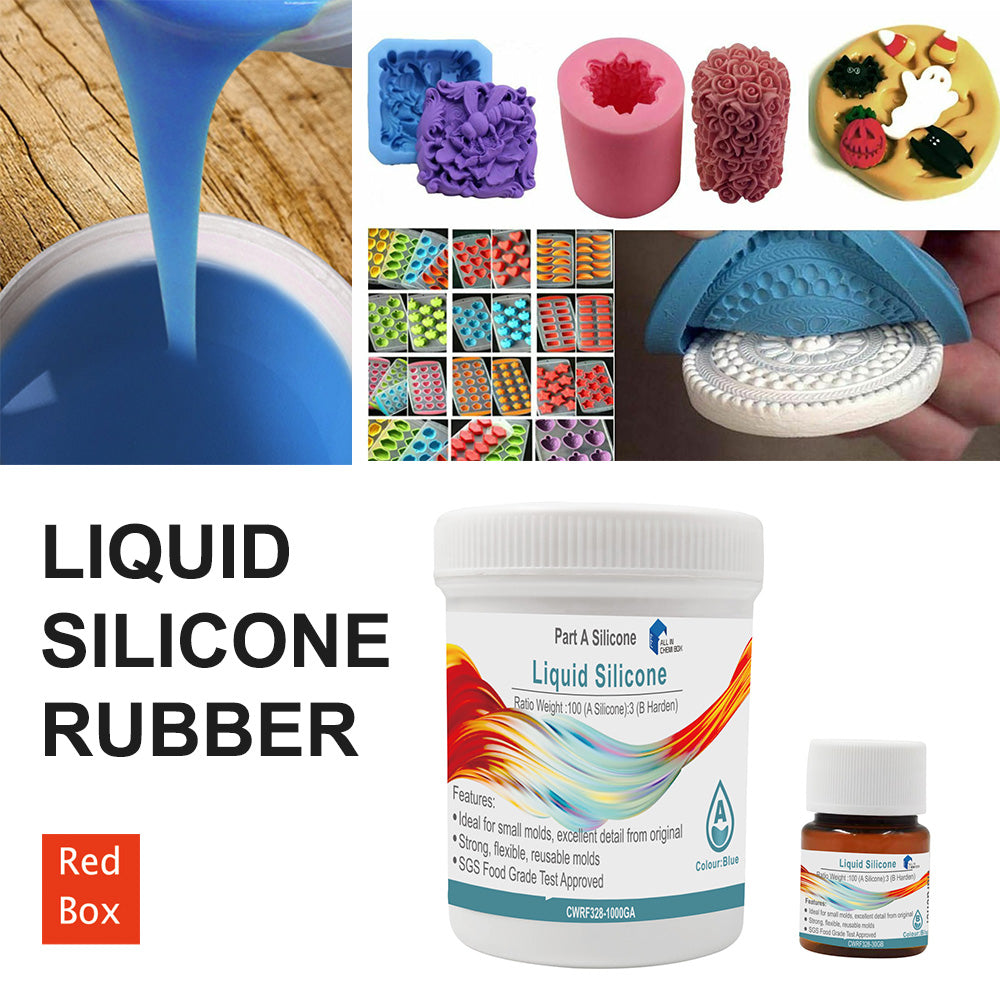 SH25 Liquid Silicone Rubber Mould Making Kit 100:3 Mix - 1Kg 5Kg 10Kg Blue