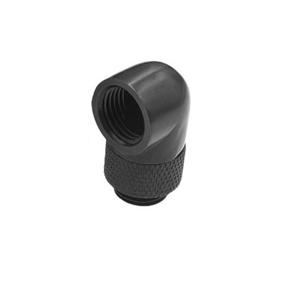 2PCS Black Green Water Cooling G1 4 Thread 90 Angle Rotary Elbow Adapter Fitting