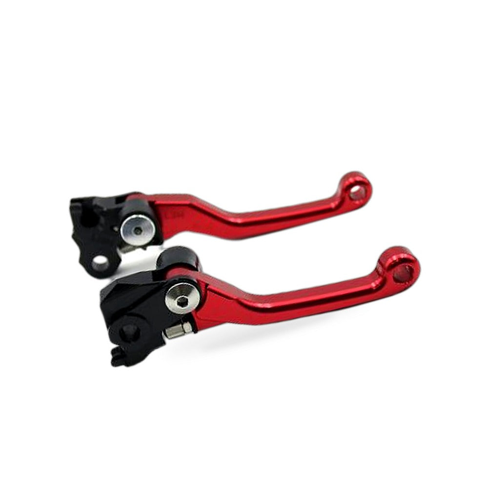Pair Pivot Brake Clutch Lever Red Suitable for Honda CRF250R