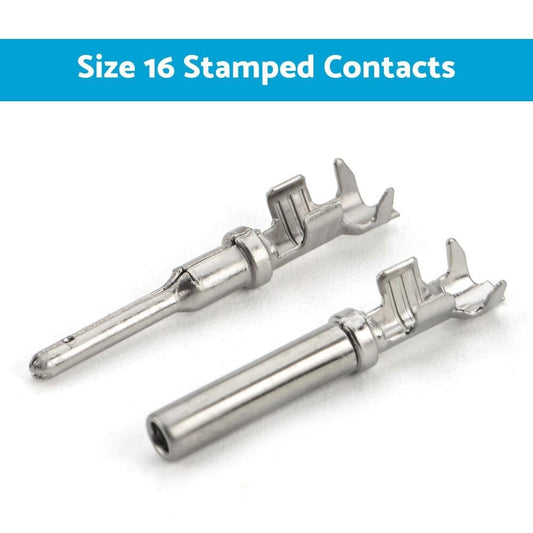 50 Pairs Deutsch No.16 Solid Terminal Connectors Suitable for Automotive Wiring