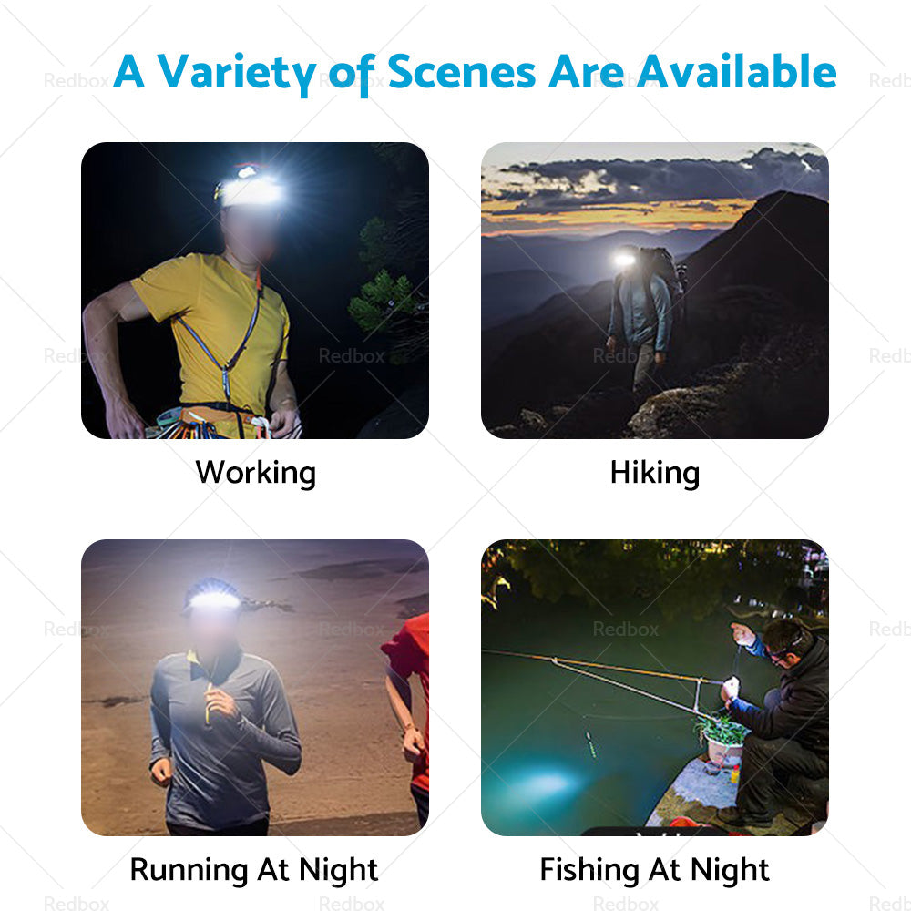 230º LED Headlamp Head Torch Headlight Rechargeable Super Bright