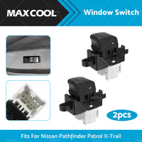 2X Single Window Switch Control 25411-0V000 For Nissan Pathfinder Patrol X-Trail