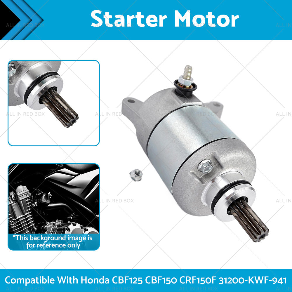 Starter Motor Suitable For Honda CBF125 09-13 CBF150 07-11 CRF150F 06-17