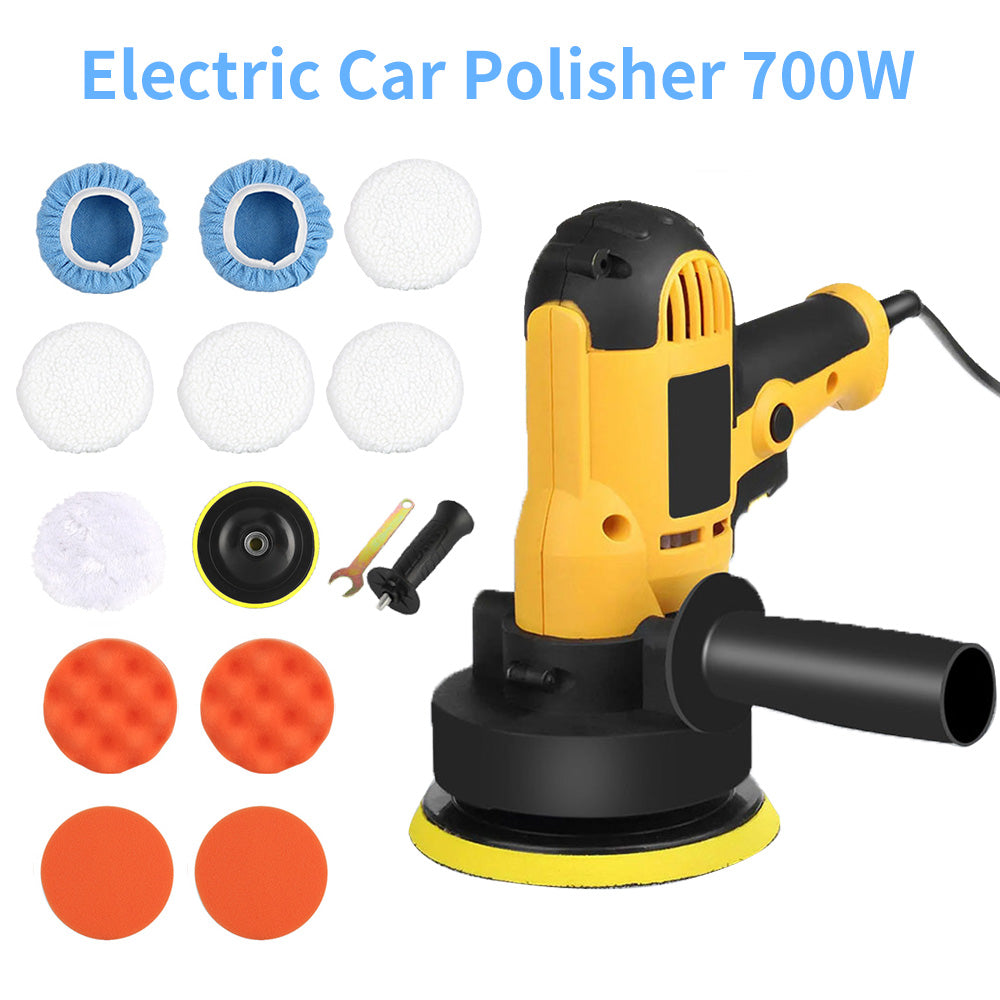 700W Electric Car Polisher 125mm Portable Polishing Machine Waxer Sander Buffer