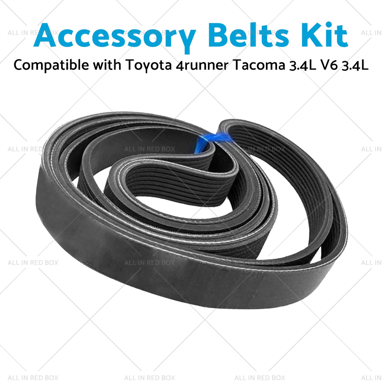 4PK870 Accessory Belts Kit Suitable for Toyota 4runner Tacoma 3. 4L V6 3. 4L 95-04