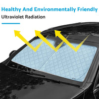 6 Layer Thick WindScreen Sun Shade Suitable for Toyota Prado 24-25 UV Protection