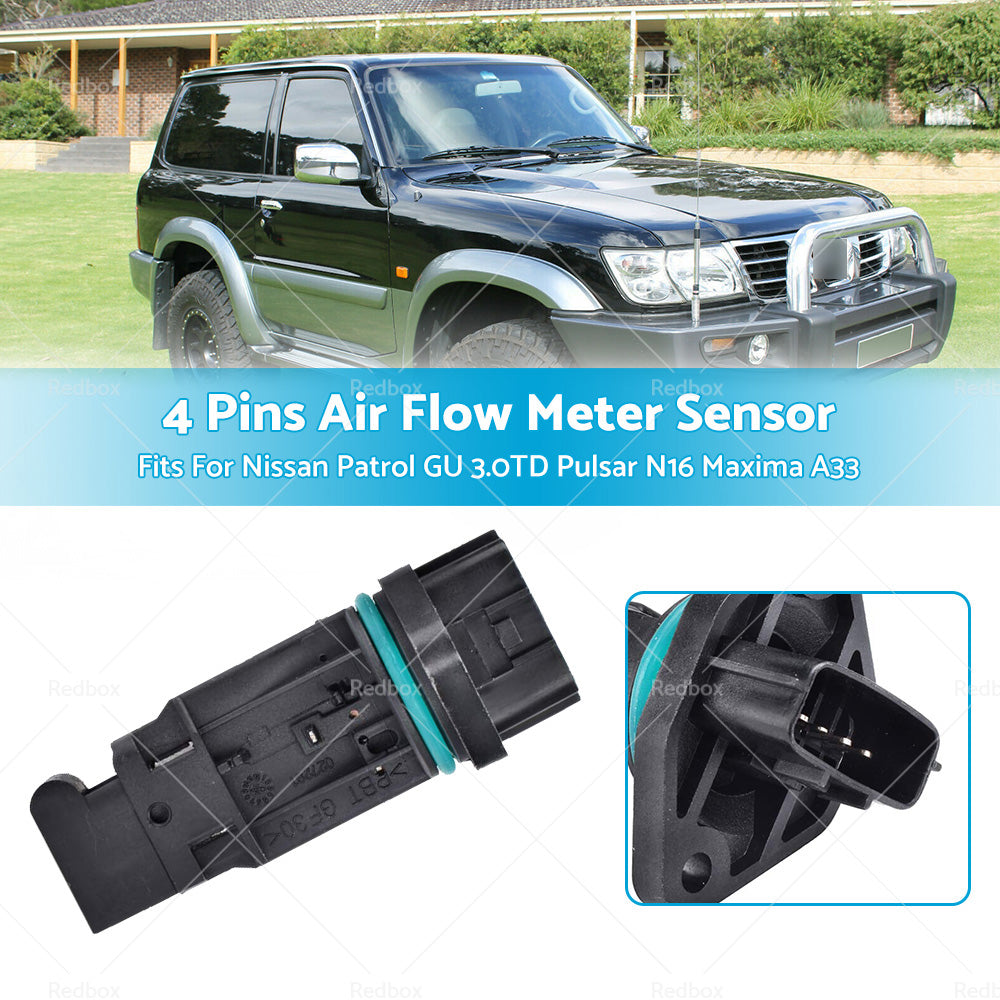 Mass Air Flow Meter Sensor MAF for Nissan Patrol GU 3. 0TD Pulsar N16 Maxima A33