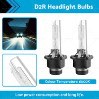 D2R 6000K HID Xenon Headlight Bulbs 35W Suitable For Toyota Honda Mazda Nissan