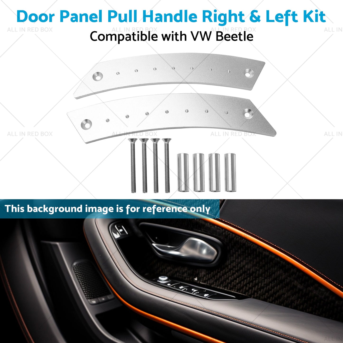 Aluminum Door Panel Pull Handle Right and Left Kit Suitable For VW Beetle 1998-2010