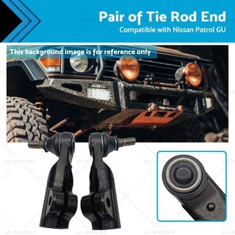 compare product Pair Tie Rod End Suitable For Nissan Patrol GU Y61 Series 4wd 03-On