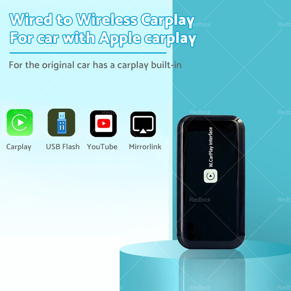 Smart 5G Wifi Carplay Dongle Wired to Wireless Car play USB Adapter Mirror link