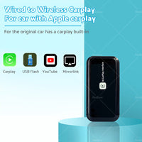 Smart 5G Wifi Carplay Dongle Wired to Wireless Car play USB Adapter Mirror link