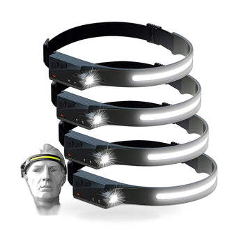 compare product Waterproof COB LED Headlamp Motion Sensor USB Rechargeable Headlight