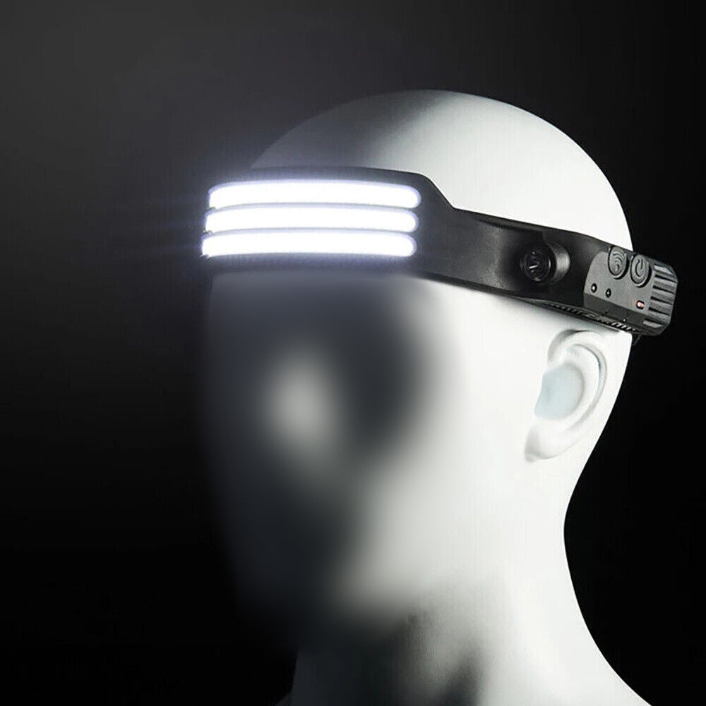 230 Angle LED Headlamp Rechargeable Super Bright Head Torch Headlight Suitable For Outdoor Use