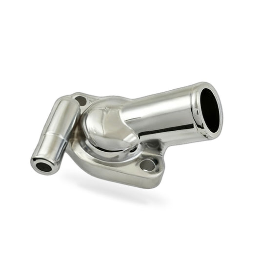 Chrome Twin Outlet Thermostat Housing Water Neck Suitable for Holden 253 308 V8