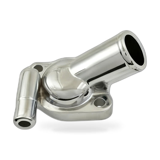 Chrome Twin Outlet Thermostat Housing Water Neck Suitable for Holden 253 308 V8 - ZT2