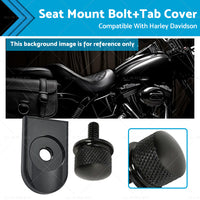 Seat Bolt Tab Screw Mount Knob Cover Suitable For Harley Sportster Dyna Softail