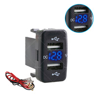 4. 2A Car Charger Socket Voltmeter Suitable For Toyota Hilux Prado Land Cruiser