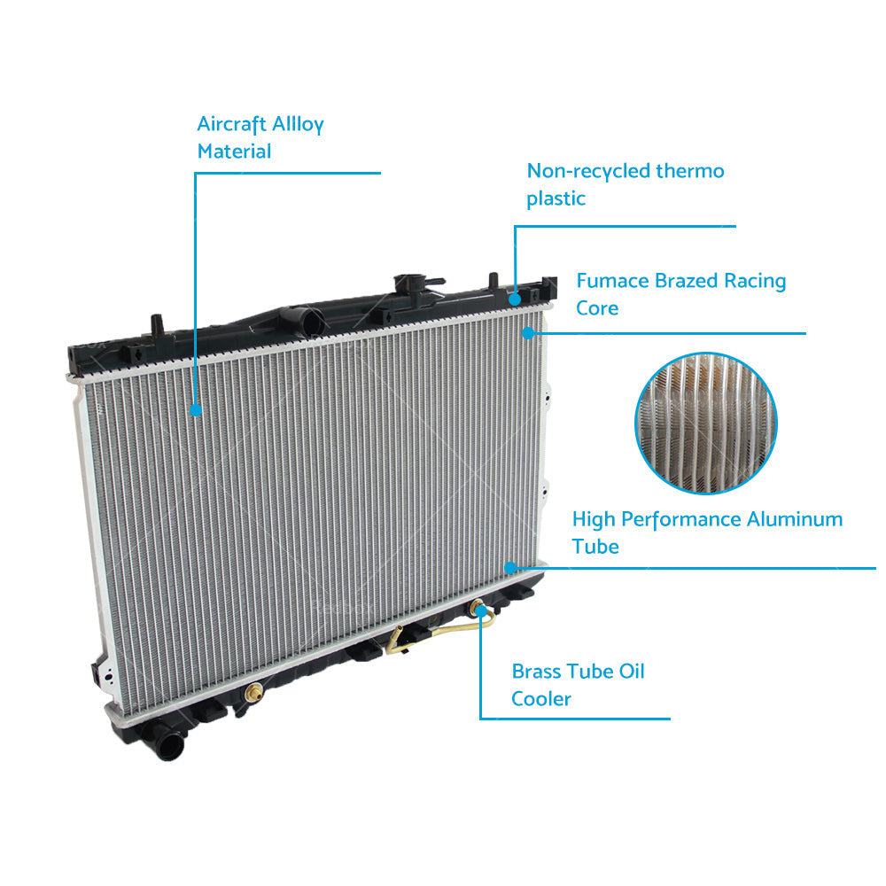 Radiator Suitable For Kia Cerato LD 2.0 4-Cyl G4GC 2004-2009 ¡§C Auto & Manual Petrol