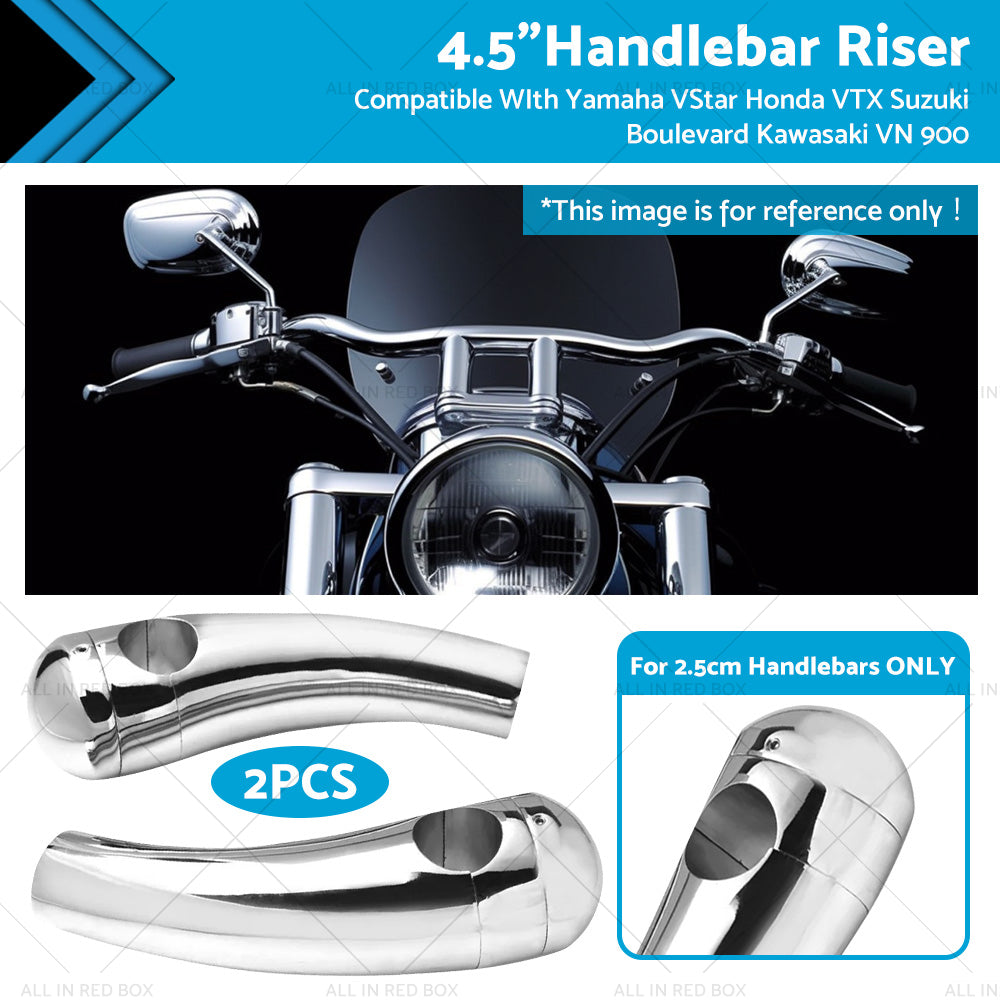 4. 5inch Handlebar Riser Suitable For Yamaha VStar Honda Suzuki Boulevard Kawasaki