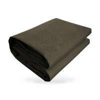 400x500cm Heavy Duty Olive Drab Canvas Tarp Waterproof UV Resistant Tarpaulin - ZT3