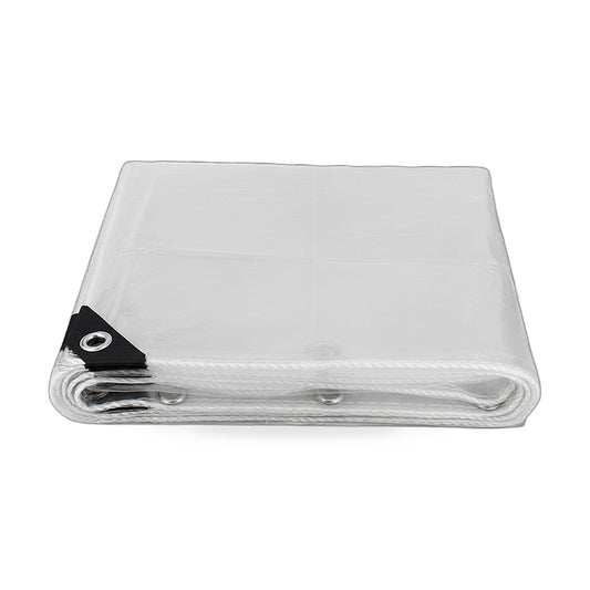 300cmx500cm Heavy Duty Clear PVC Tarp Tarpaulin Waterproof Plant Cover Grommets - ZT2