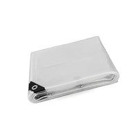 200cm x 400cm Heavy Duty Clear PVC Tarp Waterproof Plant Cover Grommets - BD2