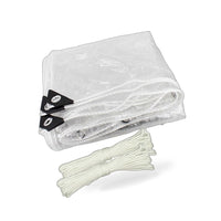 Clear Heavy Duty Tarp 200x500cm Waterproof Tarpaulin Suitable for Plant - BD4