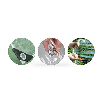 compare product Clear Heavy Duty Tarp 200x500cm Waterproof Tarpaulin Suitable for Plant