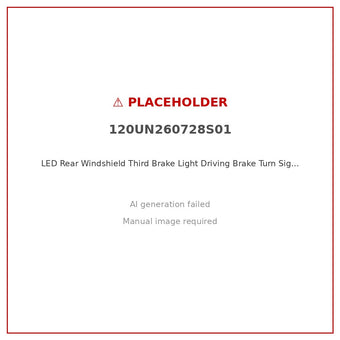 compare product LED Rear Windshield Third Brake Light Flowing Turn Signal Suitable for Universal