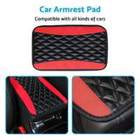 Universal Car Armrest Cushion Cover Center Console Box Pad Protector PU Leather