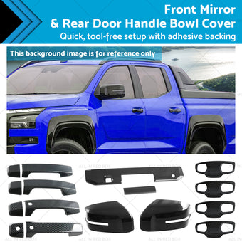 compare product Front Mirror & Rear Door Handle Bowl Cover Suitable For Mitsubishi Triton 23-25